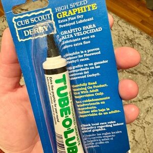 TUBE-O-LUBE High Speed Graphite Lubricant - White Tube in Blue Card- NWT